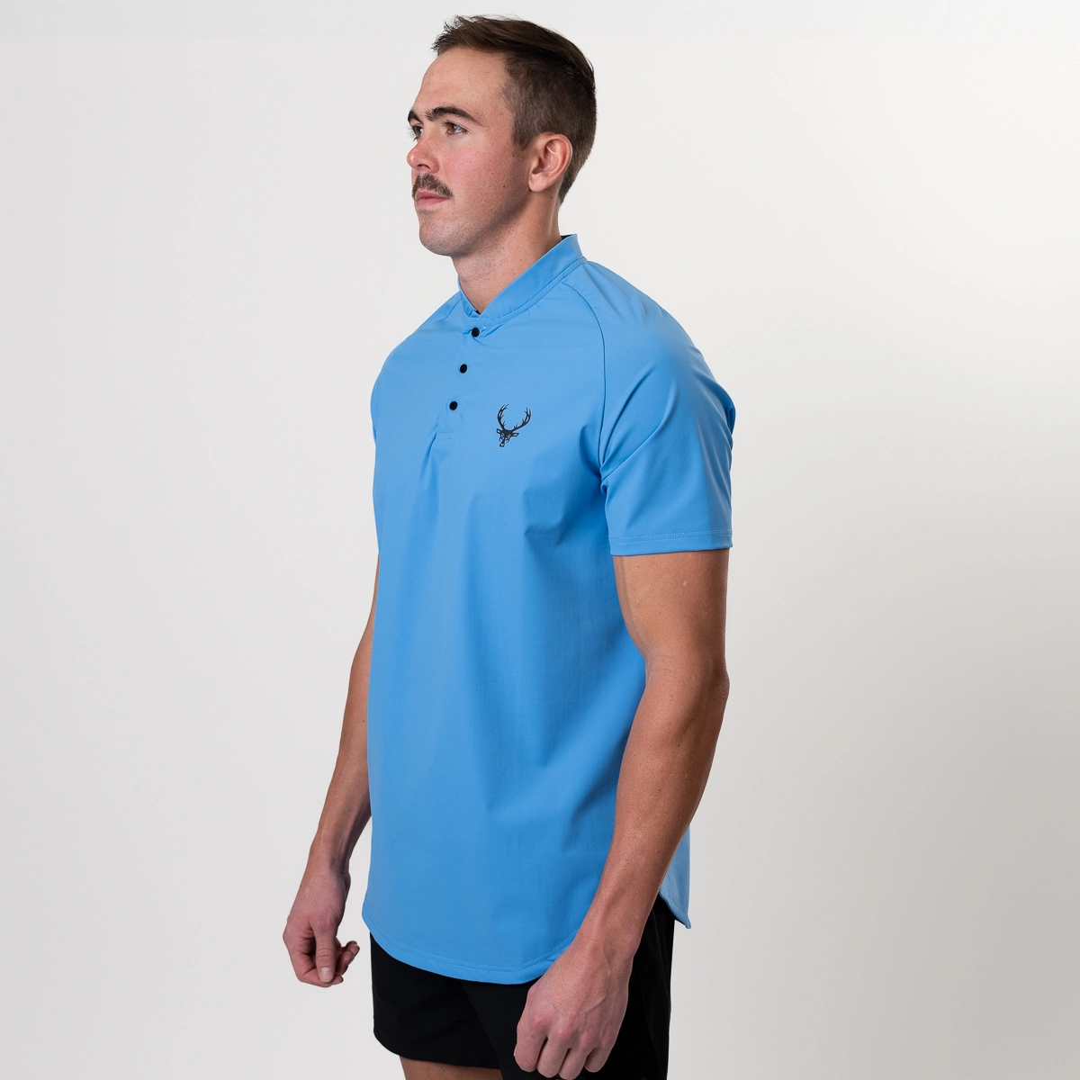 mock neck polo golf shirt